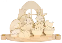 Kerzenhalter "Ostern mit Familie Lopi", 12-tlg.